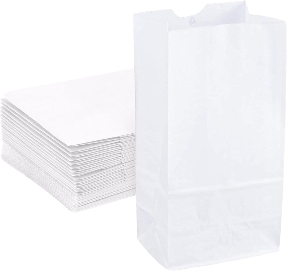 Pravelo 2lb Brown Paper Bags - Kraft Grocery Bags for Food Packaging, 500 Count Pack