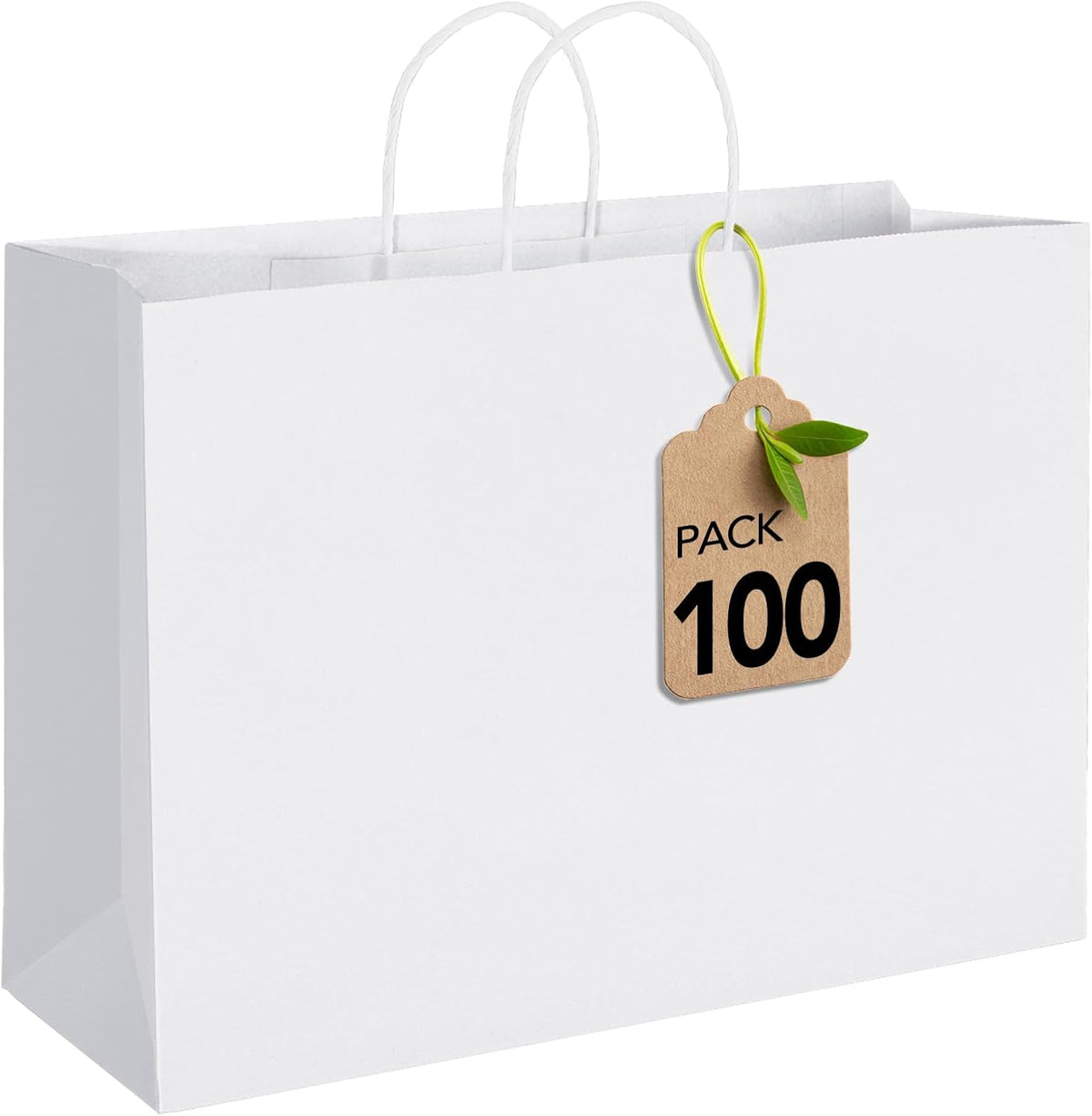Meriva Gift Bags 200pcs 5.25x3.75x8 Small Black Paper Bags with Handles | Party Use