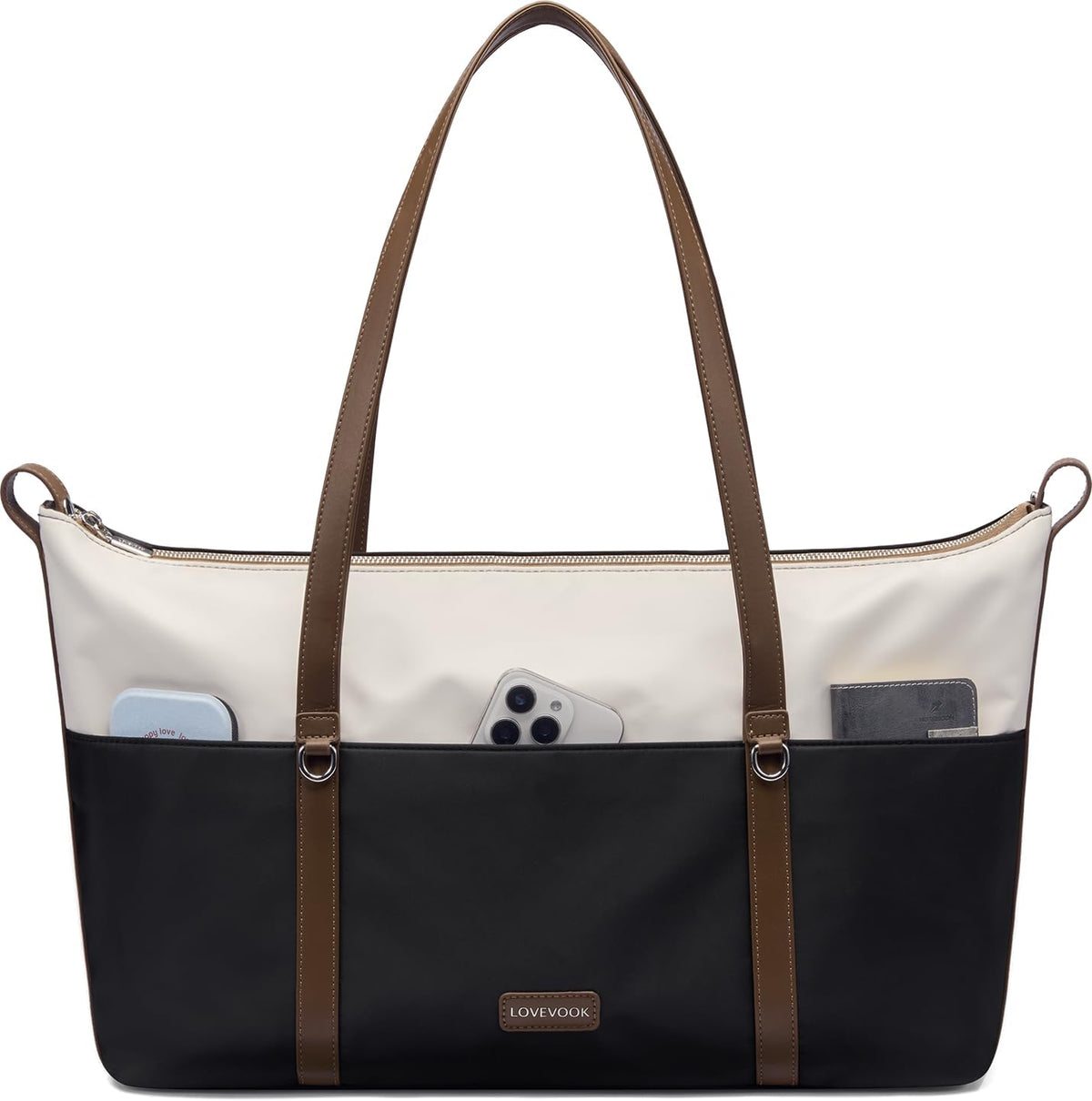 Loveora Work Tote Bag for Women, 15.6 Inch Laptop Sleeve, Long Shoulder Strap | Work Tote Pack