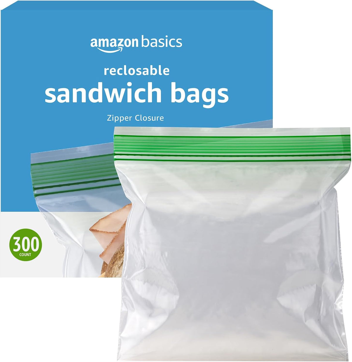 Averon Basics Reusable Double Zipper Sandwich Storage Bags, Food Storage Bags | Storage