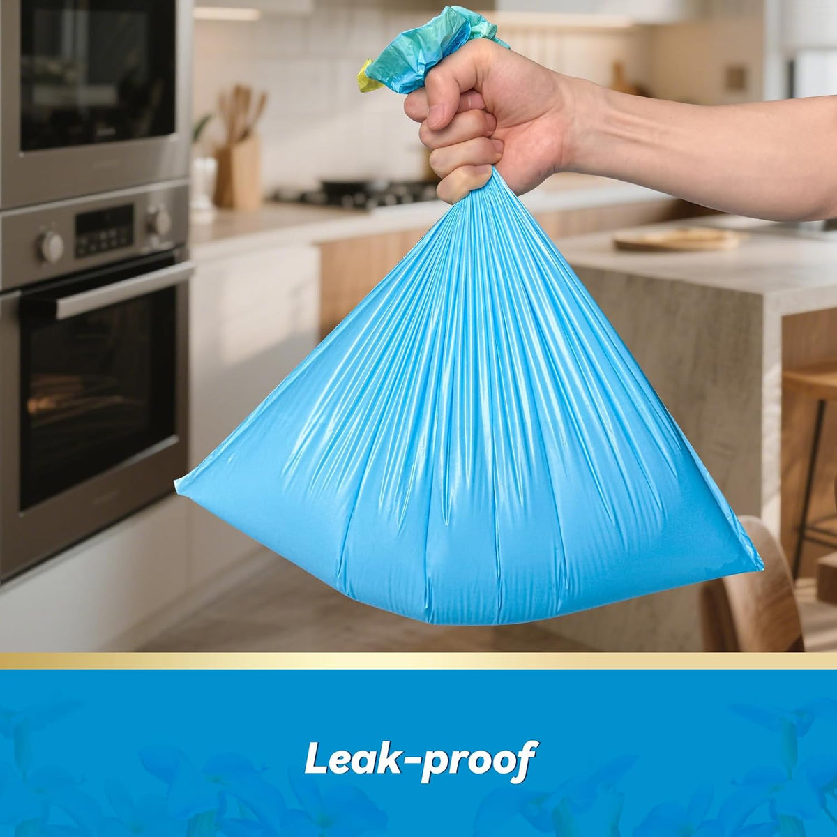 Zentaro 300 Count 15 Micron Extra Thick 4 Gallon Drawstring Small Trash Bags Pack