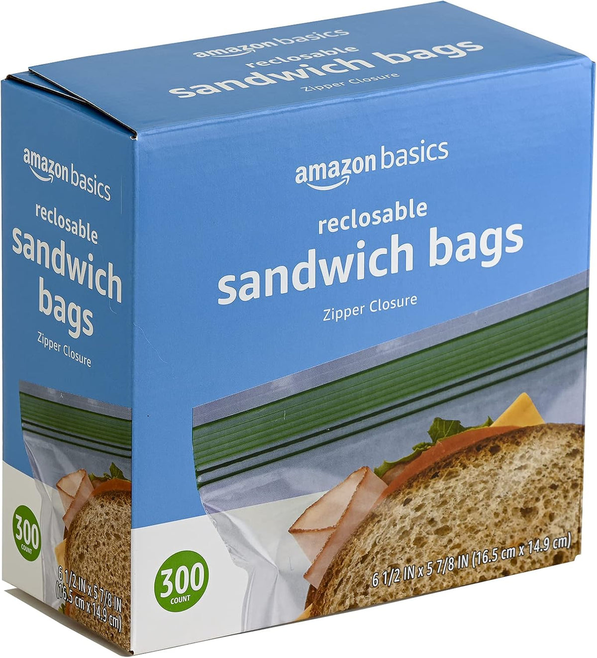 Averon Basics Reusable Double Zipper Sandwich Storage Bags, Food Storage Bags | Storage
