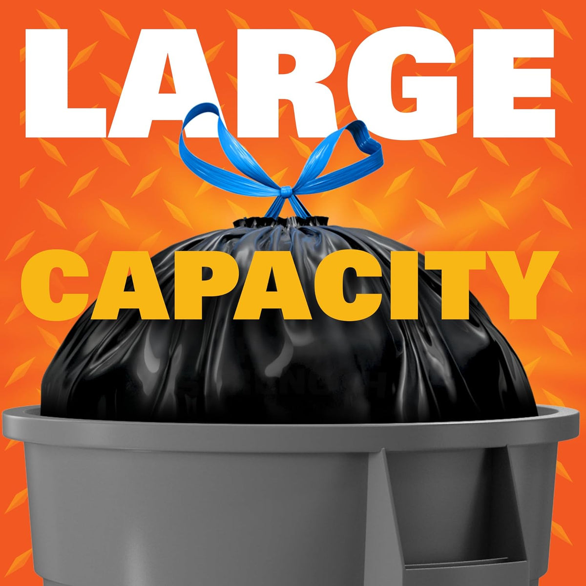 Heftora Strong 30 Gallon Trash Bags, Large Heavy Duty Liners, 56 Count Pack | 56 Count