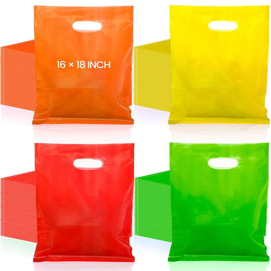 Homeora 200 Pieces Large Plastic Bags, 16 x 18 Inch Jumbo Merchandise Bags, 18 Micron
