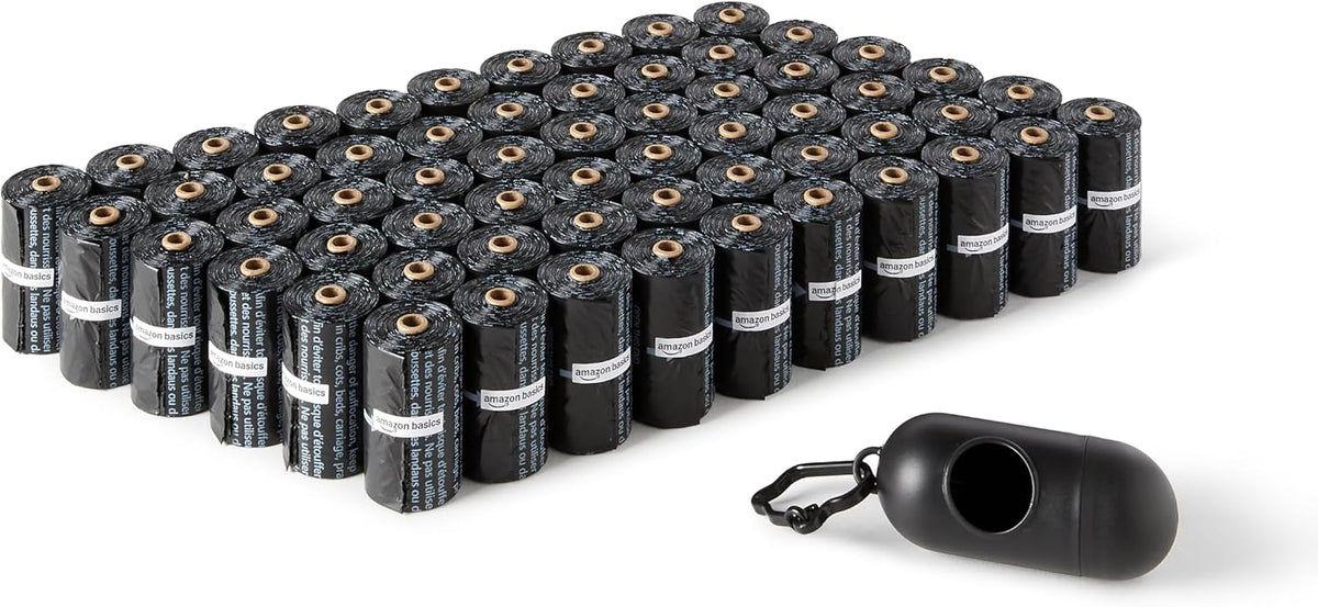 Averon Basics Dog Poop Leakproof Bags with Dispenser and Leash Clip, 600 Count | 600 Count