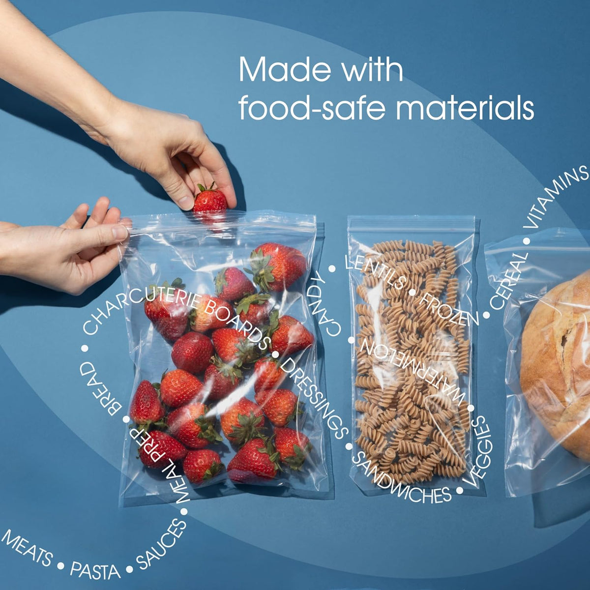 VeloPack 6 x 9 Inch Clear Reclosable Zip Plastic Bags, Small Storage Bags, 1000 Count