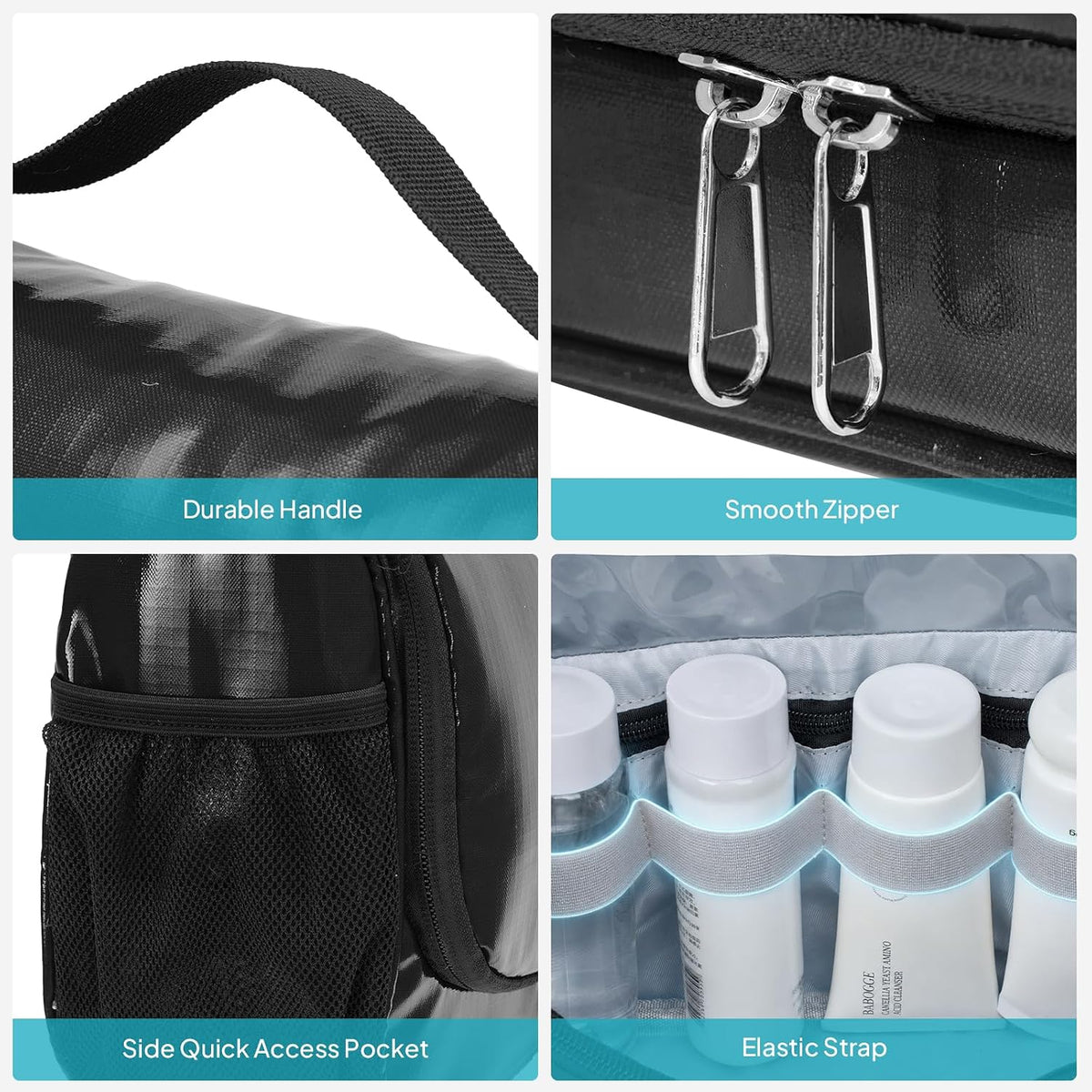 Travora Toiletry Bag for Women and Men, Waterproof Hanging Makeup Organizer | Hanging